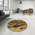 thumbnail image 4 of Ahgly Company Machine Washable Indoor Rectangle Transitional Yellow Area Rugs, 7' x 10', 4 of 7