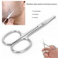 thumbnail image 4 of Facial Hair Scissors Small Scissors, Nose Hair Scissors Stainless Steel Rounded Tip Scissors for Eyebrows Nose Moustache Beard MJ-WB094, 4 of 9