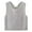 Grey L, variant on Women Knitted Vest Round Neck Sleeveless Crop Tank Bow Tie Decor Hollow Back Solid Color Short Sweater Vest