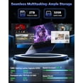 thumbnail image 4 of 17.3" IPS FHD Gaming Laptop 32GB DDR5 RAM 2TB SSD AMD Ryzen 7 8745HS (8 Cores, Beat R9 6900HX, up to 4.9GHz) AMD Radeon 780M Graphics with 100W Type-C Backlit Keyboard Fingerprint Blue, 4 of 7
