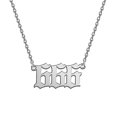 thumbnail image 1 of Numéro d'Ange Collier Argent/or Numérologie en Acier Inoxydable Bijoux, 1 of 1