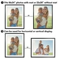 thumbnail image 6 of Americanflat 22x28 Poster Frame with Polished Plexiglass with 18x24 Mat Display Photo Soho Collection - Black, 6 of 8