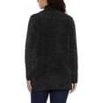 thumbnail image 3 of Orvis Womens Cardigan Sweater Chenille Pockets Soft Open-Front Midweight (Black,XX-Large), 3 of 6