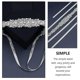 thumbnail image 2 of 1Pc Wedding Waistband Decorative Clothing Belt Wedding Ornaments (Silver), 2 of 4