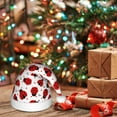 thumbnail image 6 of Honeii Ladybug And Heart Print Hat Santa Claus Hat For Xmas Party, Christmas Caps For Boys Girls Child,Christmas Beanie, 6 of 6