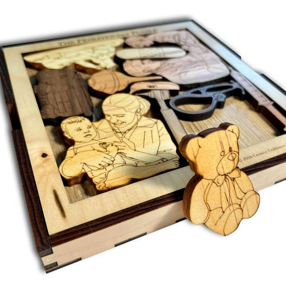 Creative Crafthouse Pediatrician Puzzle, Healthcare Wood Art Gift and Decor, USA Made