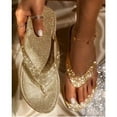 thumbnail image 3 of MesaSe Women‘s Rhinestone Glitter Flat Slippers Slip on Sandals Beach Summer Flip Flops New, 3 of 11