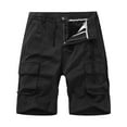thumbnail image 1 of PEASKJP Mens Baggy Shorts Gym Athletic Shorts Running Quick-Dry Drawstring,Black S, 1 of 5