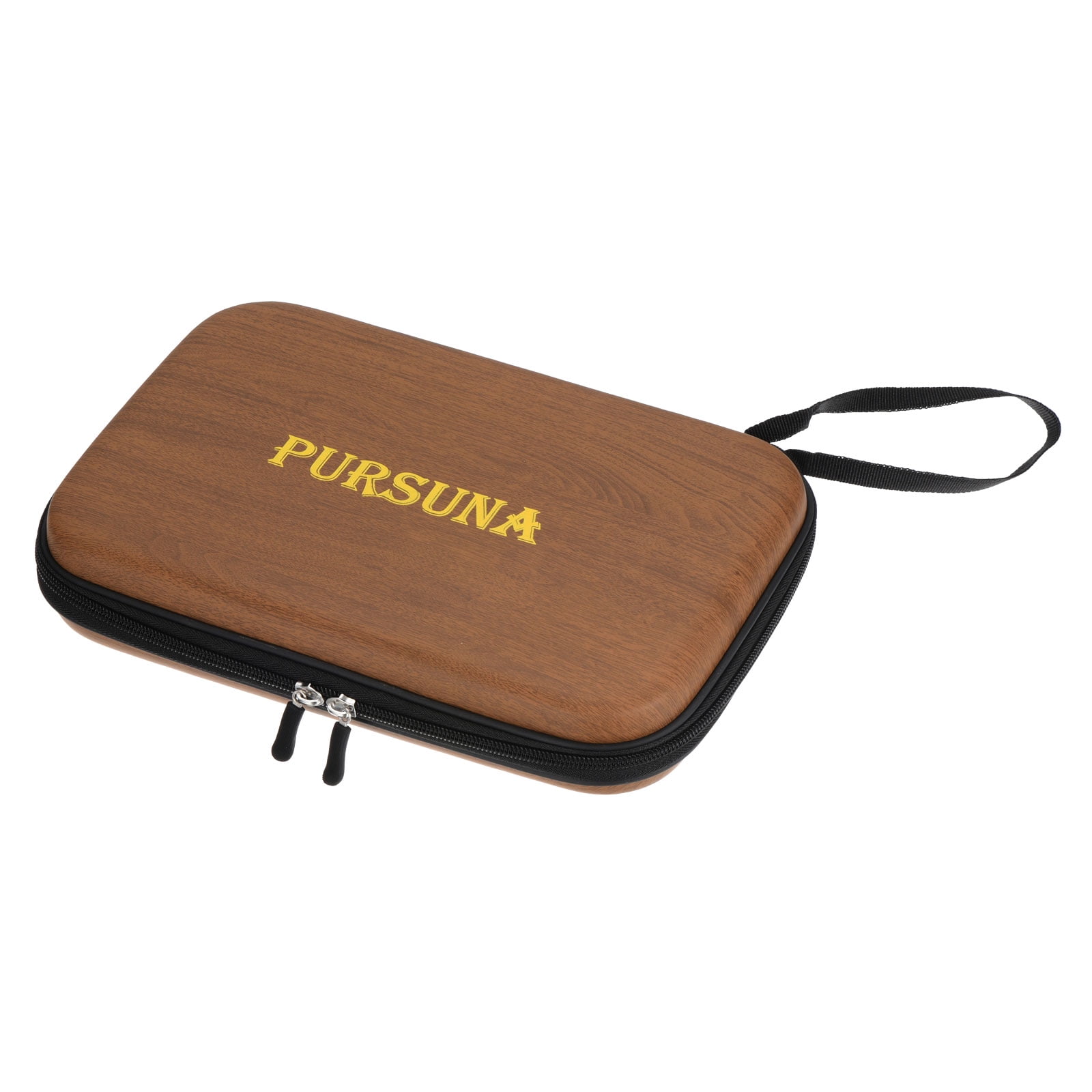 Uxcell Table Tennis Racket Case Ping Pong Paddle Case Hard Cover Container Bag Square, Wood