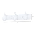 thumbnail image 2 of REGALWOVEN 1 Pack Coat Rack Wall Mount, Metal Coat Hook, Hat Rack, Wall Hooks for Hanging with 3 Hooks for Entryway, Bathroom, Bedroom 7*1in White, 2 of 7