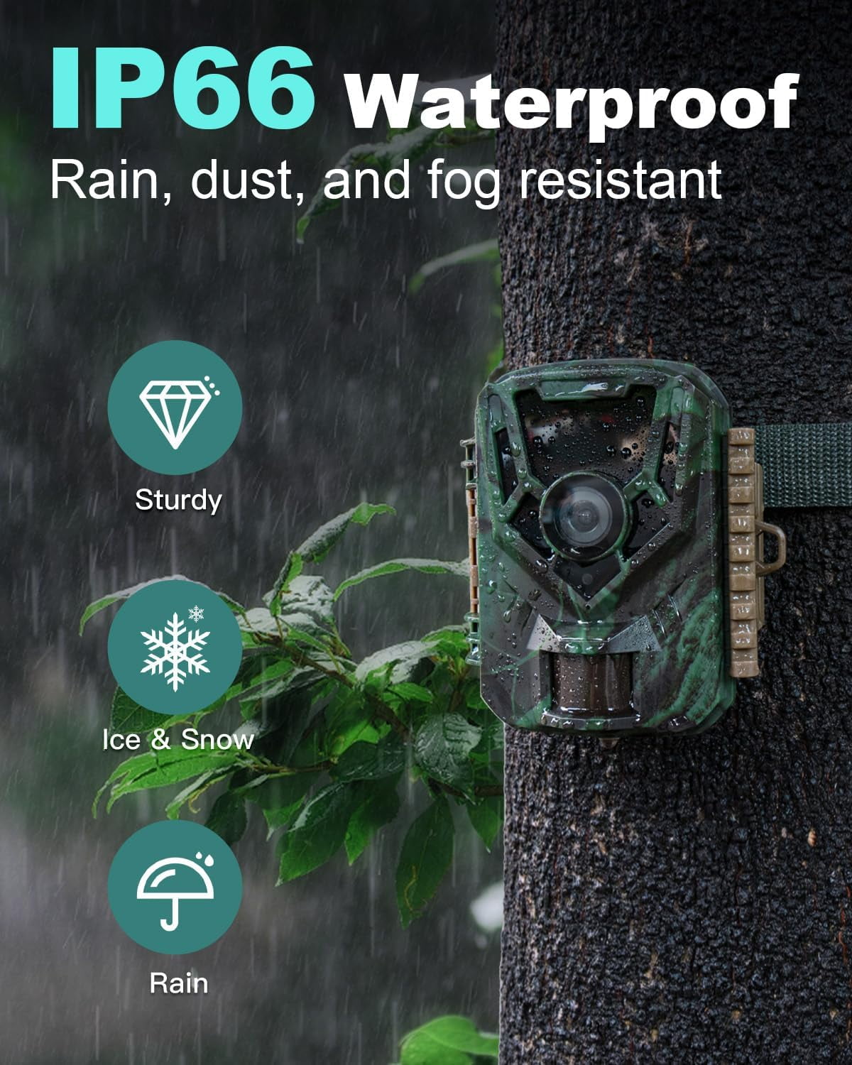 2 Pack Trail Cameras 36MP 2.7K, 32G SD Card and 8AA Batteries, Game Camera with Night Vision Motion ActivatedWaterproof lP66 0.1s Trigger Time w/ 130°Wide-Angle TrailCam for Wildlife Monitoring