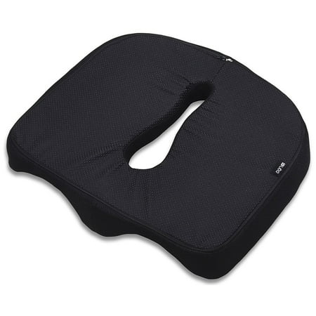 LiBa Black Memory Foam Orthopedic Seat Cushion Chair Non Slip Home LiBa Black Memory Foam Orthopedic Seat Cushion Chair Non Slip Home Office Car Stadium Wheelchair Pain - LiBa Black Memory Foam Orthopedic Seat Cushion Chair Non Slip Home