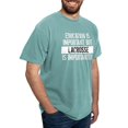 thumbnail image 4 of CafePress - Lacrosse Is Importanter T Shirt - Mens Comfort Colors Shirt, 4 of 5