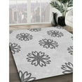 thumbnail image 3 of Ahgly Company Machine Washable Indoor Square Transitional Platinum Gray Area Rugs, 3' Square, 3 of 7