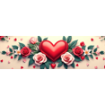 thumbnail image 4 of Valentine's Day Heart Love Backdrop Banner Romantic Flower Design Wedding Photo Props Party Decorations Background Event Display, 4 of 4