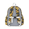 thumbnail image 3 of Black Sunflower Backpack for School,Cute School Bag,Schoolbag with Adjustable Shoulder Straps & Padded Back,13.4"x11"x4.7", 3 of 6