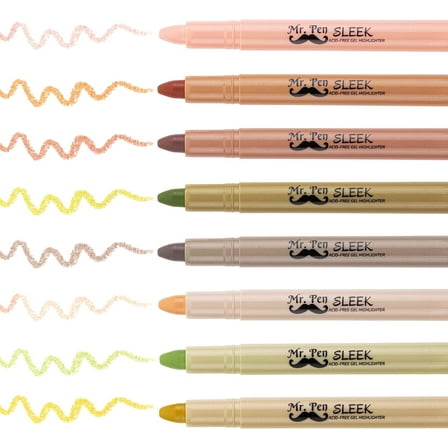 Mr. Pen- Bible Highlighters, Vintage Colors, 8 Pack, Gel Highlighters