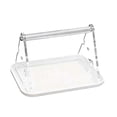 thumbnail image 3 of Percha de mesa para pájaros, juguete para ejercitar aves, soporte de entrenamiento con bandeja para excrementos. Blanco, 3 of 9
