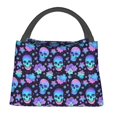 thumbnail image 1 of Easygdp Skull flower funny Bolsa de Almuerzo Insulada Reutilizable, Bolsa de Mano y Bandolera para Oficina, Trabajo, Viajes, 1 of 6