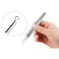 thumbnail image 5 of Acne Blemish Blackhead Comedone Stainless Steel Nipper Blemish Extractor Tool for Remove Blackhead Acne Whitehead Pimple Bend Curved Tweezers, 5 of 7
