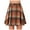 #950 Orange, variant on Felirenzacia Pleated Skirts for Women Y2k Mini Skirt High Waist A-Line Uniform Skorts Plaid Cheer Skort