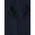 thumbnail image 3 of Ma Croix Mens Brushed Micro Fleece Full Zip Up Enclosure Outdoors Sweater Jacket, 3 of 6