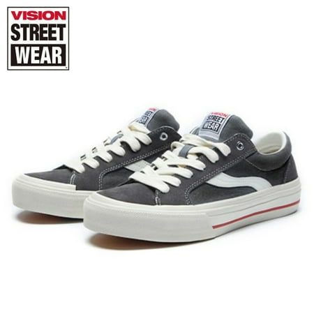 

VISION STREET WEAR Sport Skateboarding Shoes Retro Black Rubber Low Top Suede Canvas Shoes Unisex Skate Sneakers Men and Women