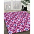 thumbnail image 3 of Ahgly Company Machine Washable Indoor Rectangle Transitional Violet Purple Area Rugs, 6' x 9', 3 of 7