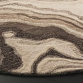 thumbnail image 3 of SAFAVIEH Metro Frances Abstract Area Rug, Brown/Ivory, 6' x 6' Round, 3 of 10