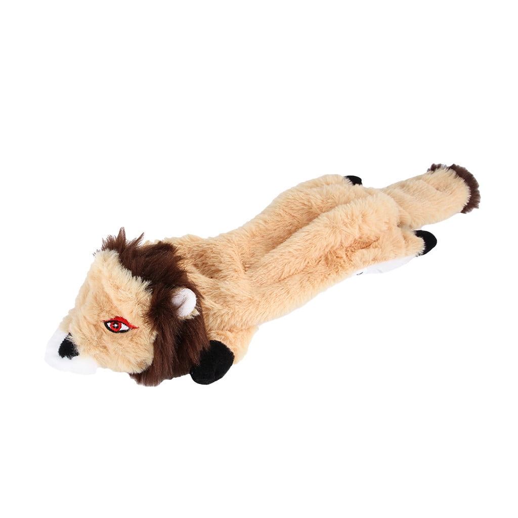 5 Pack Durable Squeaky Animal Chew Toys for Dogs Interactive Stuffing Free Pet