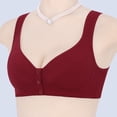 thumbnail image 4 of Tauxra Wireless Bras Front Closure Push Up Lightly Lined for Women, No Underwire Breathable Daily T Shirt Bra, 4 of 5