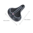 thumbnail image 2 of WHAMVOX Round Rear Bike Seat Mat Mountain Bike Seat Black 1Pcs, 2 of 8