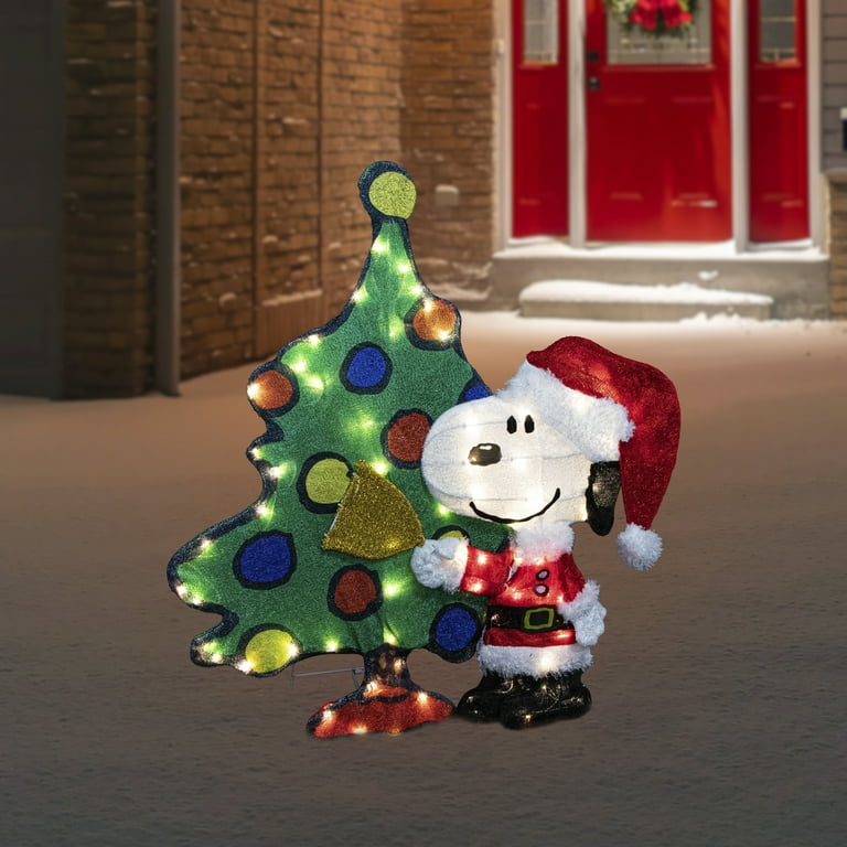 スヌーピー　SNOOPY　LED イルミネーション　ライト　特大　クリスマス スヌーピー サンタ ライト クリスマス イルミネーション