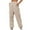 Beige, variant on Women's Thin High Waisted Loose Sweatpants Comfortable High Waisted Jogging Pants With Pockets Casual Sweatpants