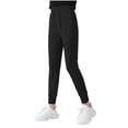 thumbnail image 2 of Maqroz Girls Joggers Elastic Waist Tapered Leg Summer Casual Lightweight Sweatpants with Pockets Back to School pants 3-15 Years, 2 of 7