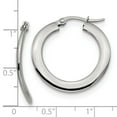 thumbnail image 2 of Stainless Steel Polished Hoop Earrings 28x27mm Wide 2mm Thick Hoop Earring for Women, 2 of 2