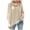 Beige, variant on Fesfesfes Women Sweaters Casual Cable Pullover Bat Sleeve Loose Women Sweaters Turtleneck Sweater Tops on