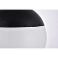 thumbnail image 6 of Living District Eclipse 1-Light Metal & Glass Pendant in Frosted White/Black, 6 of 7