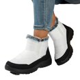 thumbnail image 6 of AXXD Boots for Women,Winter Mid-Calf Boots,Warm Round Toe Snow Boots,White,US 7.5, 6 of 6