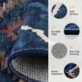thumbnail image 4 of KoshiMe 4'x6' Area Rugs for Living Room, Machine Washable Rugs Non-Slip, Low Pile Soft Print Pattern Western Rug for Bedroom, Dining Room, Office, Dark Blue, 4 of 9