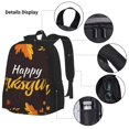 thumbnail image 3 of Disketp Happy Thanksgiving 1 Mochila Estampada de Gran Capacidad con Lonchera y Estuche, Set de 3 Piezas para Estudiantes, 3 of 7