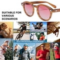 thumbnail image 4 of Lunettes de Soleil Polarisées Rétro Tendance Mode Personnalité, en Matériau Feuille, 4 of 5