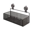 thumbnail image 2 of Luzkey Removable Suction Cup Wall-Mounted Shower Shelf, Rustproof Iron, for Shampoo And Cosmetic Storage, Organizer Basket, Suitable for Bathroom And Kitchen Black M, 2 of 7