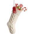thumbnail image 3 of Personalized Embroidered Christmas Stocking: Custom Knitted, 2025 Holiday Style (Nameable), Durable Reusable, Ideal Gift for Family/Kids/Him/Her/Friends, Home/Office Decor (Red), 3 of 5