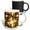 Multicolor, variant on 3drose, Image of Geometric Metallic Painted Gold and Bronze Rectangles, 15oz Mug