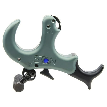 Stan Outdoors OnneX Thumb Sage XXL Archery Release Adjustable Trigger Tension Echo Grey Aluminum (8404)