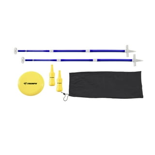 Triumph Compact and Portable Wood Ring Toss with 1 Wooden 5-Peg Target, 2  Red Rope Toss Rings and 2 Blue Rope Toss Rings 