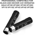 thumbnail image 4 of 3.6V 3600mAh VP100 VP110 Ni-Mh Replacement Battery Compatible with Black and Decker Versapak Gold VP100C VP105 VP105C VP110C VP143 VP142 VP7240 2 Pack, 4 of 7