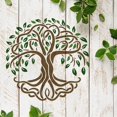 thumbnail image 6 of Tree of Life Pattern Stencils Decoration Template Plastic Tree Drawing Painting Stencils Square Reusable Stencils for Painting on Wood Floor Wall and Tile, 6 of 9