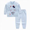 thumbnail image 2 of TOWED22 Toddler Baby Boy Fall Winter Clothes Long Sleeve Letter Print Camo Sweatshirt Pant Set 2PCS Cute Outfits 0-6T Size:1-2 Y,Color:Blue, 2 of 7